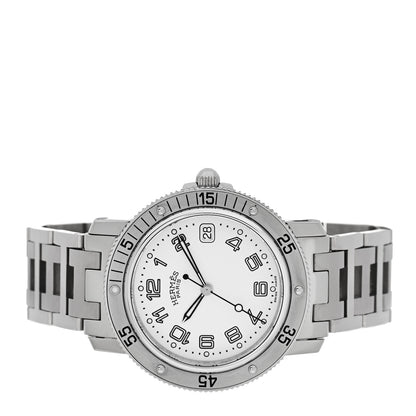 Hermes Stainless Steel 38mm Clipper Diver Quartz Watch White 2 of 5