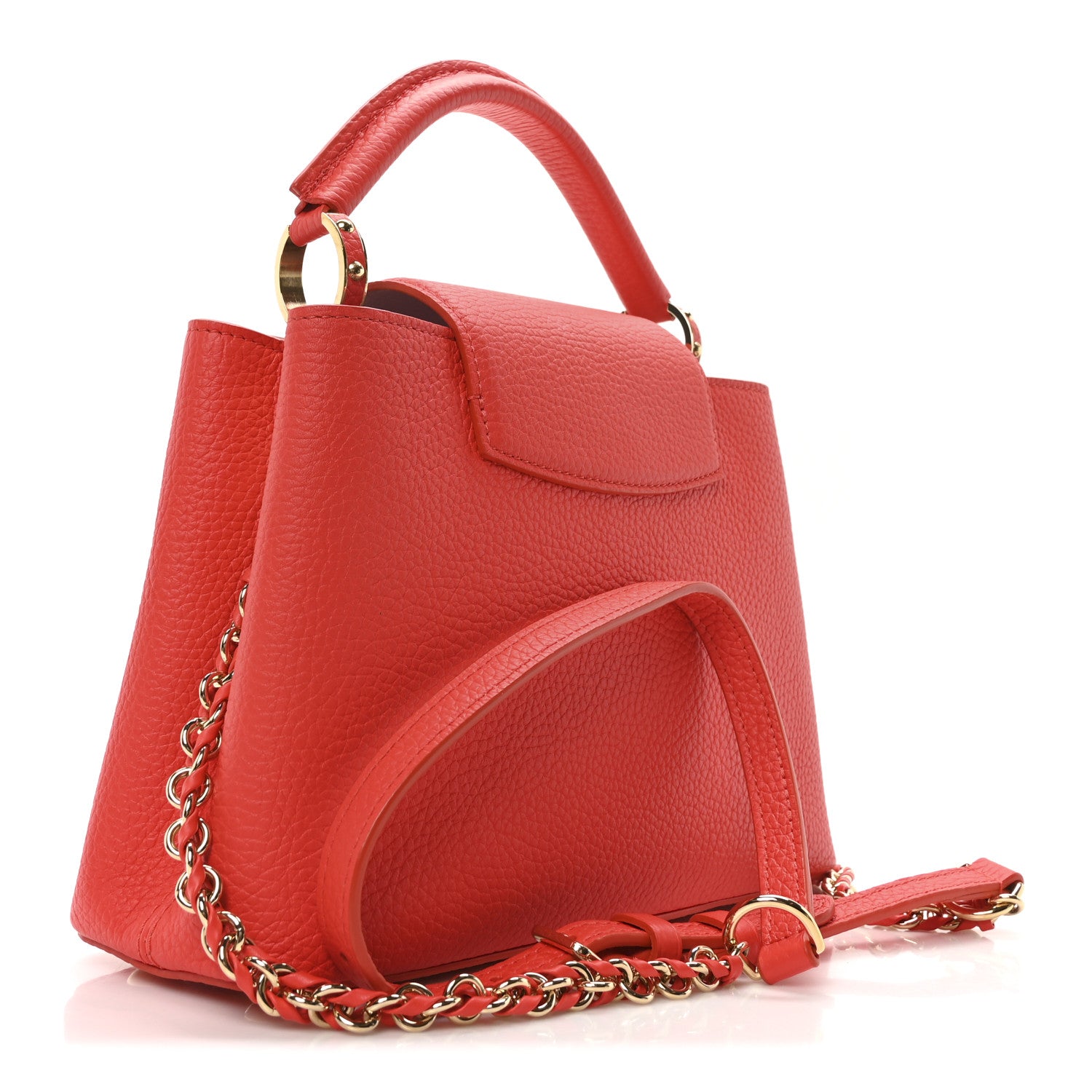 Louis Vuitton Taurillon Capucines BB Tonic Orange 3 of 9