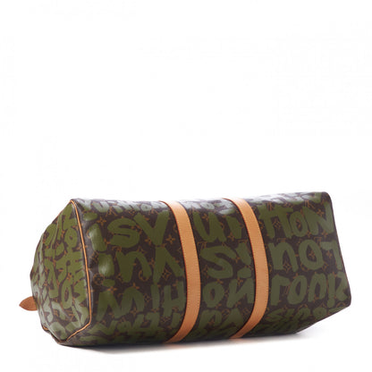 Louis Vuitton Graffiti Keepall 50 Kaki 4 of 9