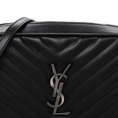 Saint Laurent Calfskin Matelasse Monogram Lou Camera Bag Black 8 of 10