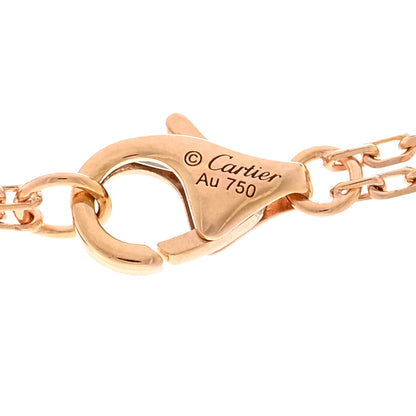 Cartier 18K Pink Gold 2 Diamond LOVE Necklace 4 of 5