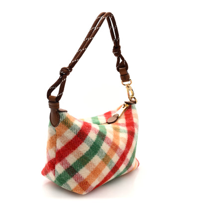 Miu Miu Tartan Matelasse Plaid Hand Bag Rosso Verde 3 of 9