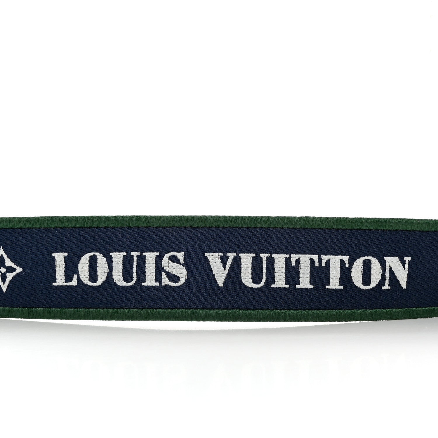 Louis Vuitton Nylon Bandouliere Shoulder Strap Blue Green 3 of 3