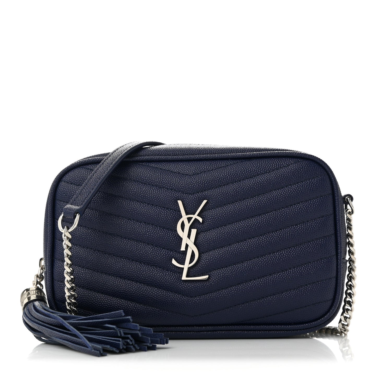 Grain De Poudre Matelasse Monogram Mini Lou Camera Bag Azure Blue