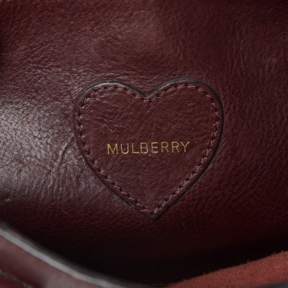 Mulberry Natural Leather Mini Cara Delevingne Convertible Satchel Oxblood 6 of 12
