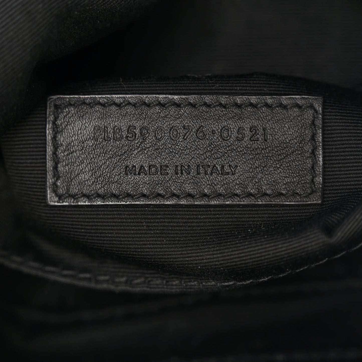 Canvas Monogram Belt Bag Black