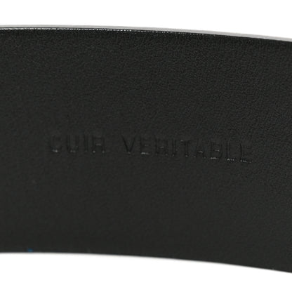 Chanel Crumpled Calfskin Pearl CC Belt 105 42 Black 7 of 8