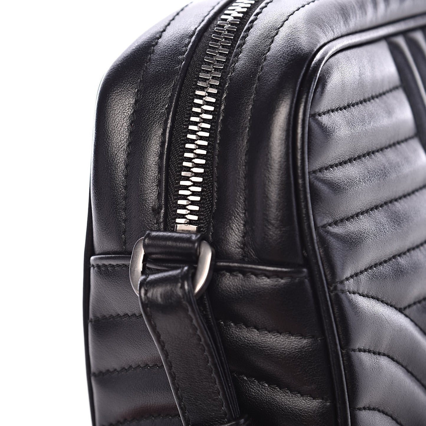 Soft Calfskin Diagramme Crossbody Bag Black