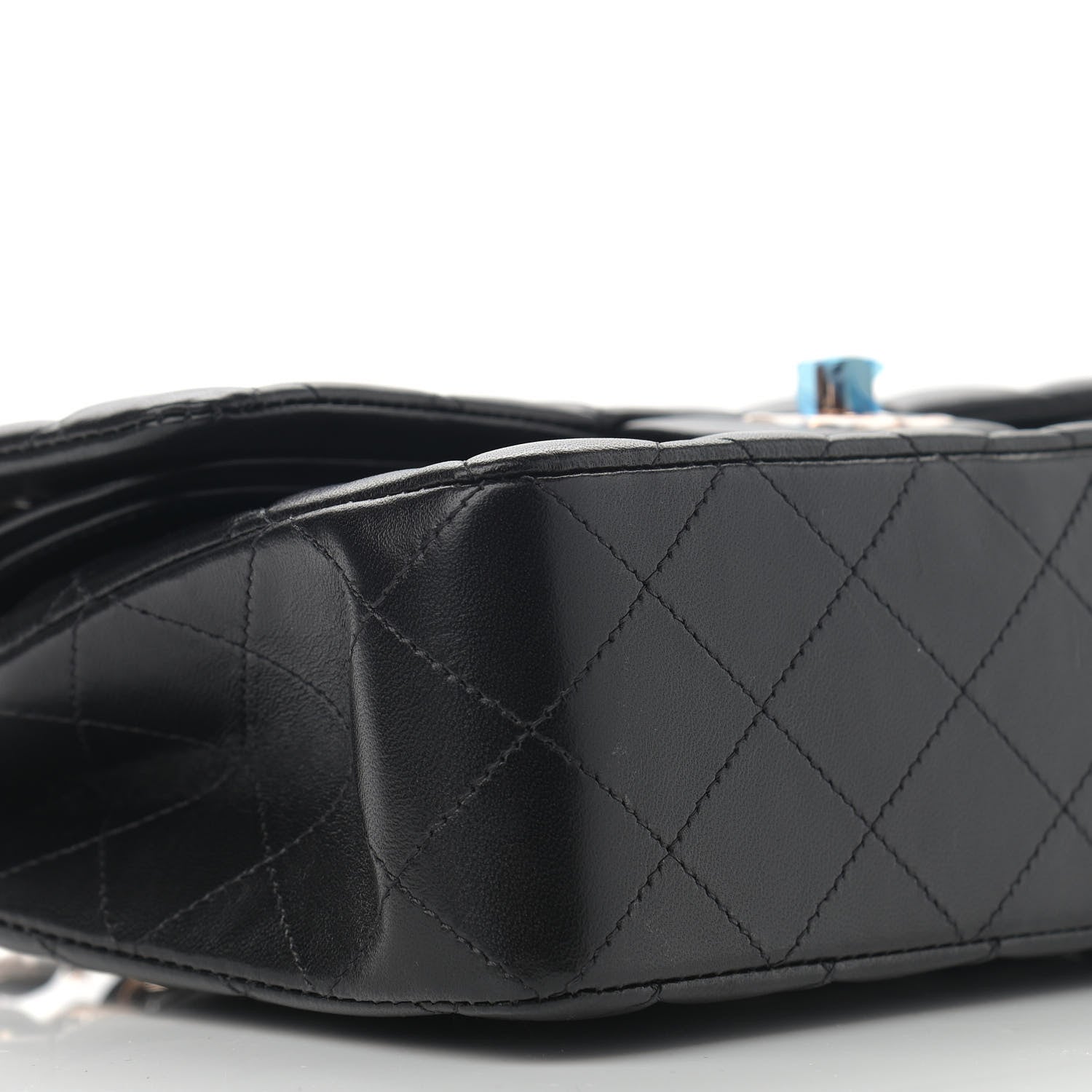 Chanel Lambskin Quilted Small Double Flap Black 9 of 13