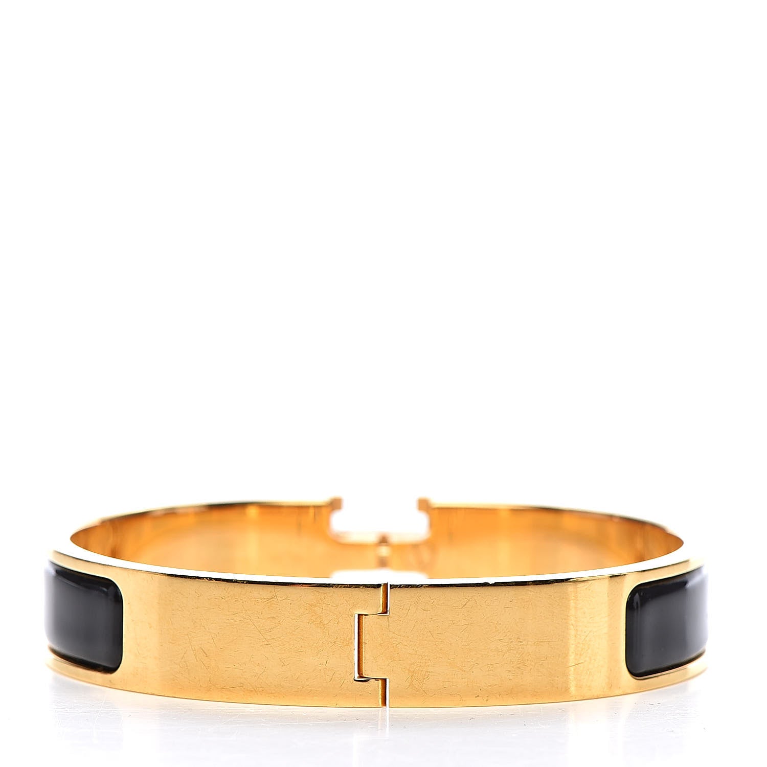 Hermes Enamel Narrow Clic Clac H Bracelet PM Black 3 of 5