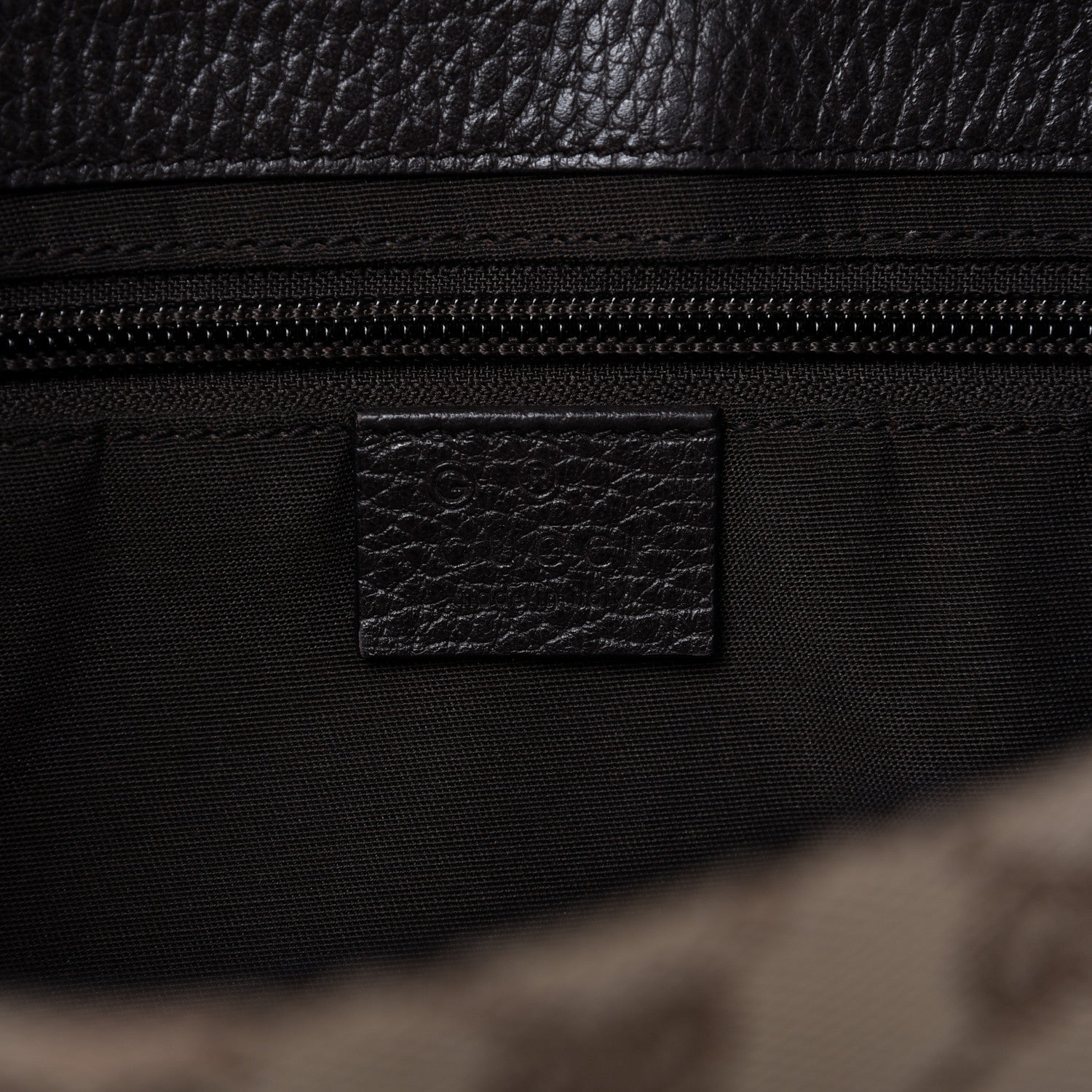 Gucci Monogram Flap Messenger Bag Beige Dark Brown 8 of 13