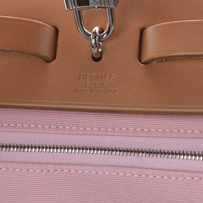 Hermes Vache Hunter Toile Herbag Zip 31 PM Rose Sakura 8 of 9