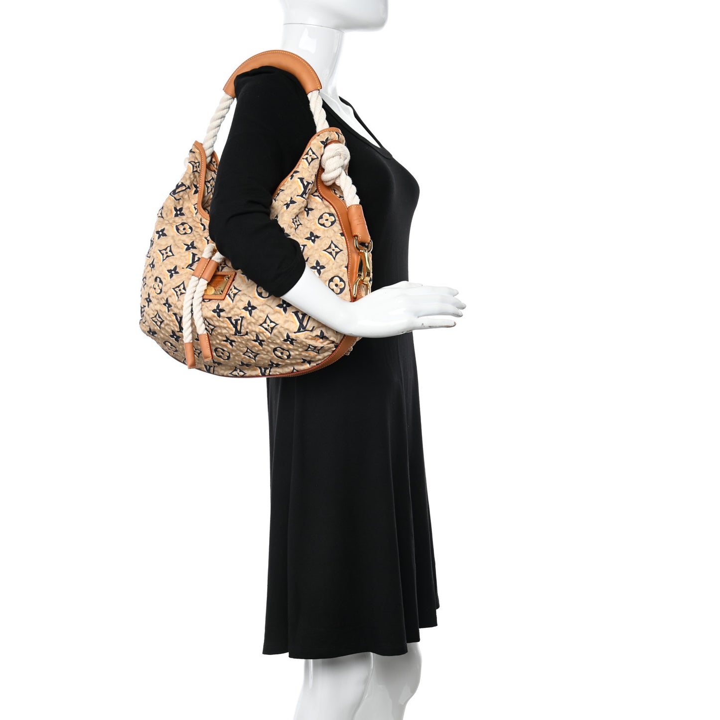 Canvas Monogram Cruise Bulles MM Natural