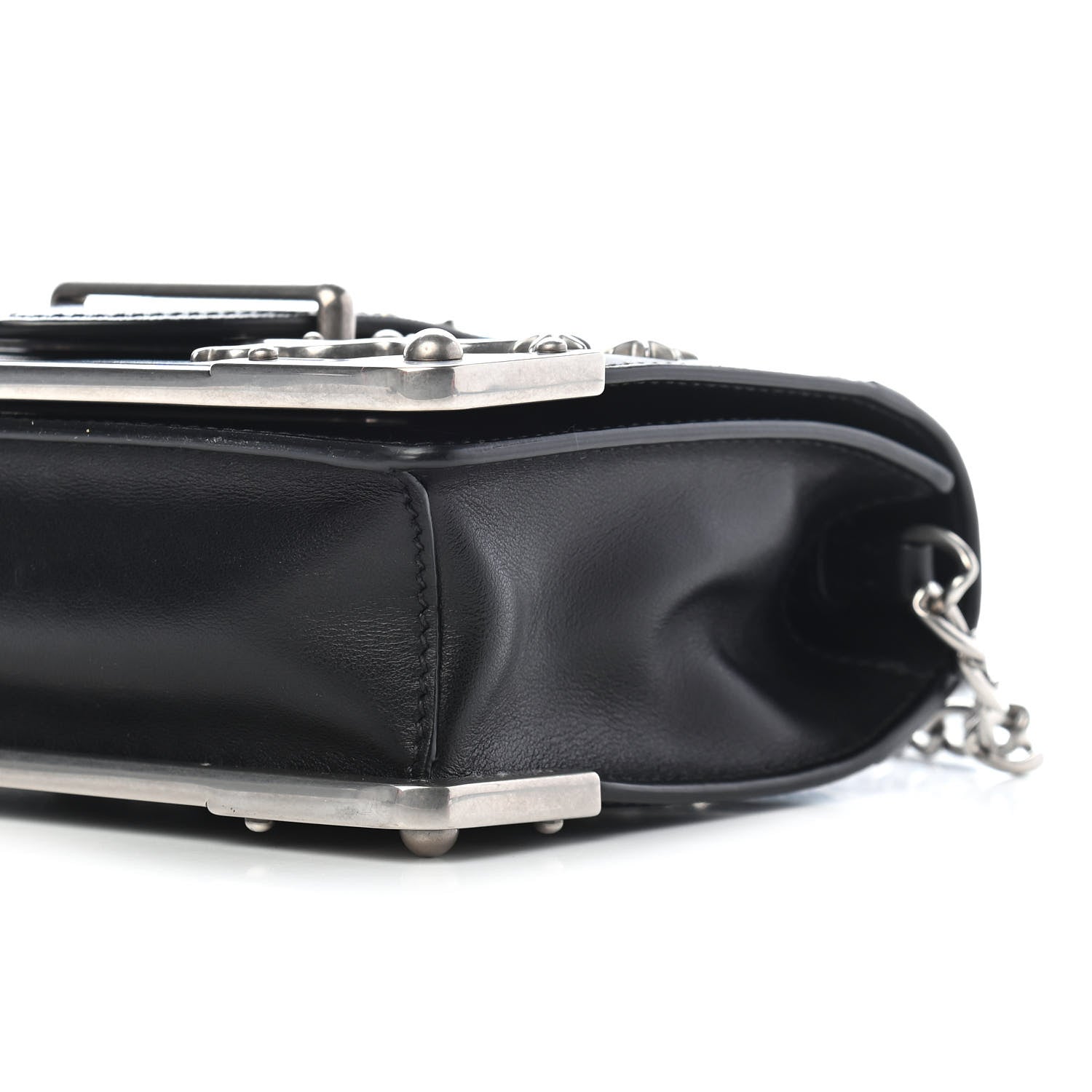 Prada City Calf Saffiano Cahier Astrology Bag Black 7 of 7