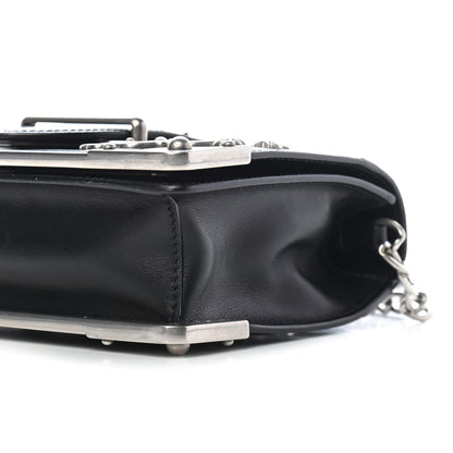 Prada City Calf Saffiano Cahier Astrology Bag Black 7 of 7
