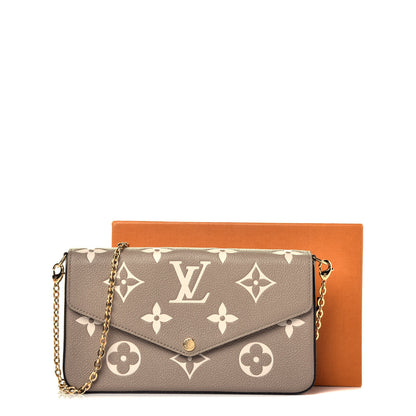 Louis Vuitton Empreinte Monogram Giant Felicie Pochette Tourterelle Creme 21 of 21