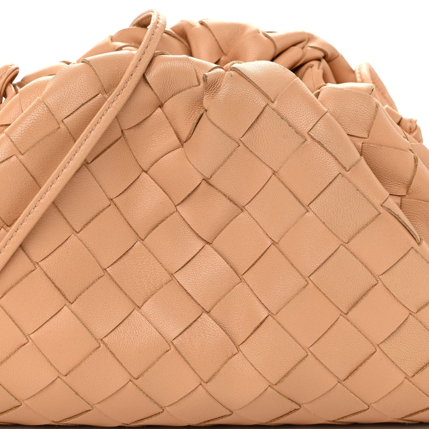 Nappa Intrecciato The Mini Pouch Almond