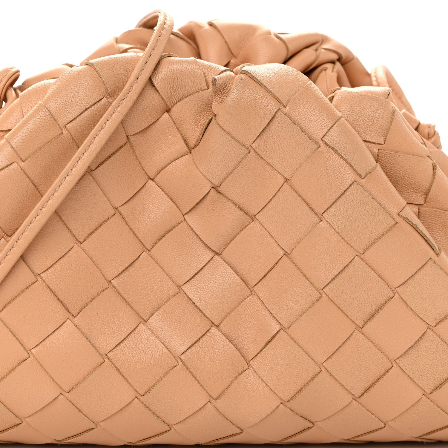 Bottega Veneta Nappa Intrecciato The Mini Pouch Almond 7 of 10