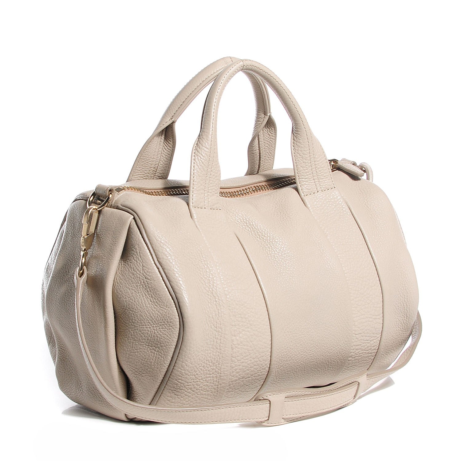 Alexander Wang Pebbled Lambskin Rocco Oyster 3 of 7