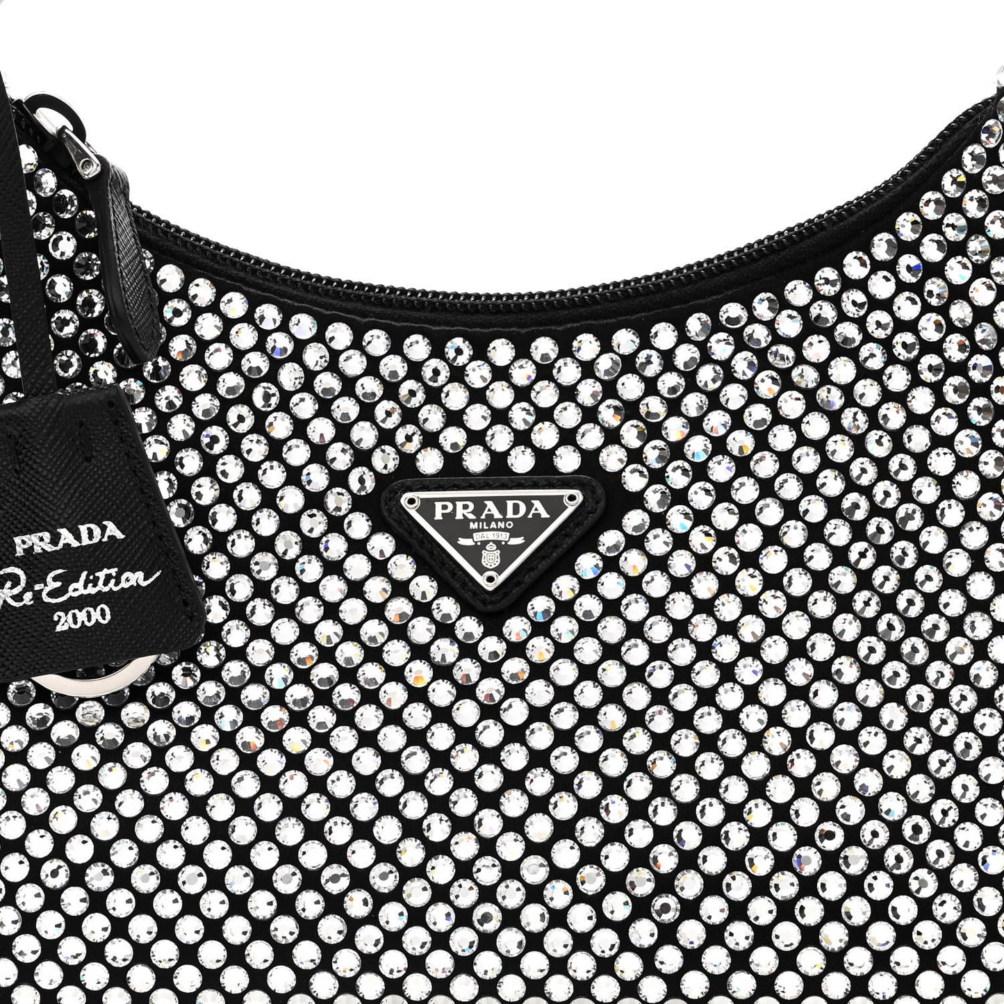 Satin Crystal Mini Re-Edition 2000 Bag Cristal