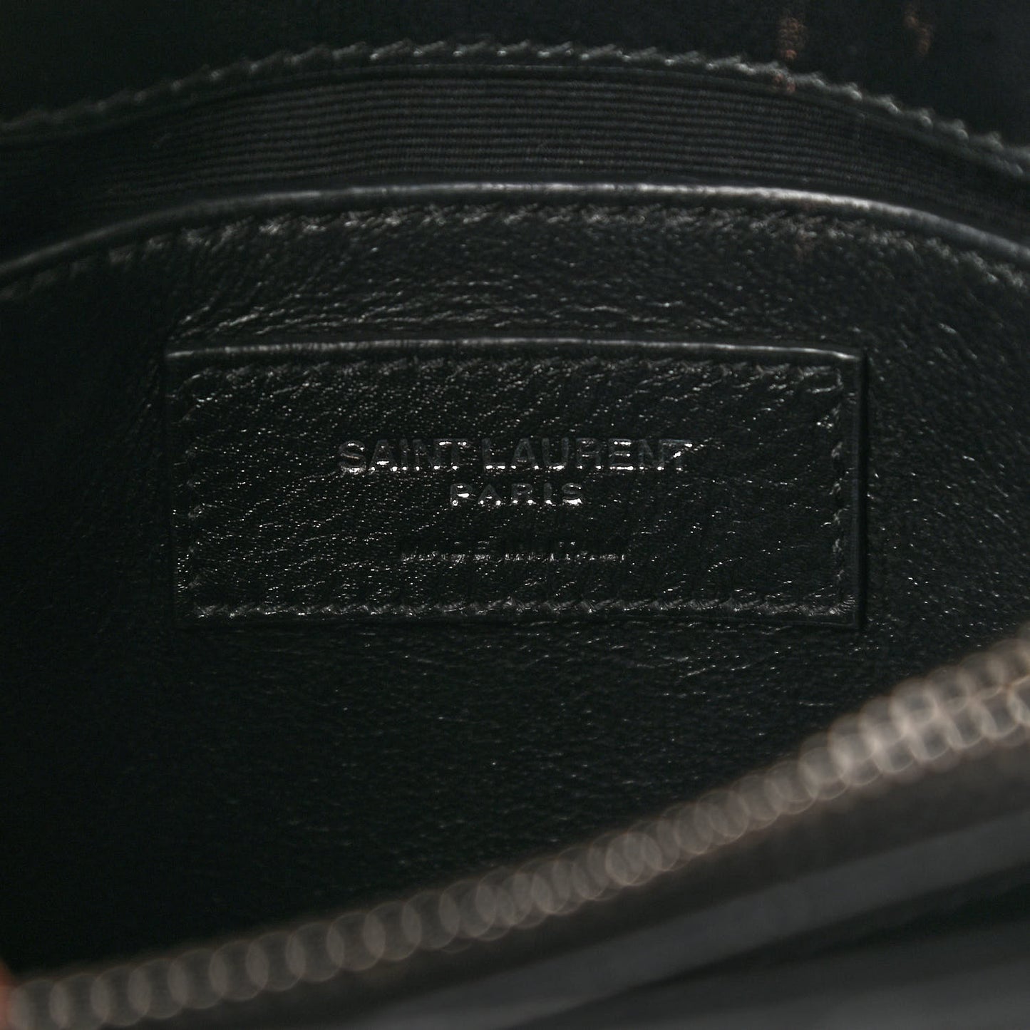 Calfskin Y Quilted Monogram Small Loulou Chain Satchel Black