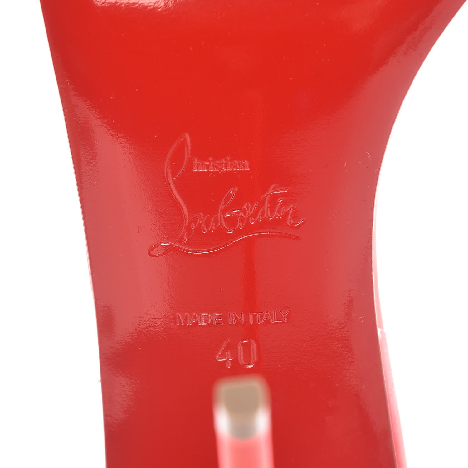 Christian Louboutin Shiny Nappa PVC Jonatina 100 Sandals 40 Bikini 6 of 8