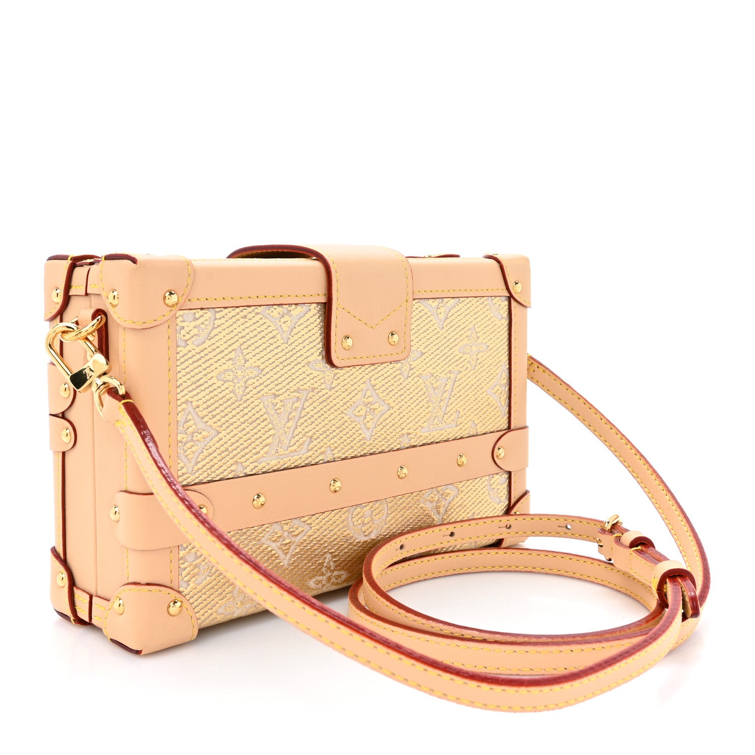 Louis Vuitton Monoglam Petite Malle Beige 3 of 10