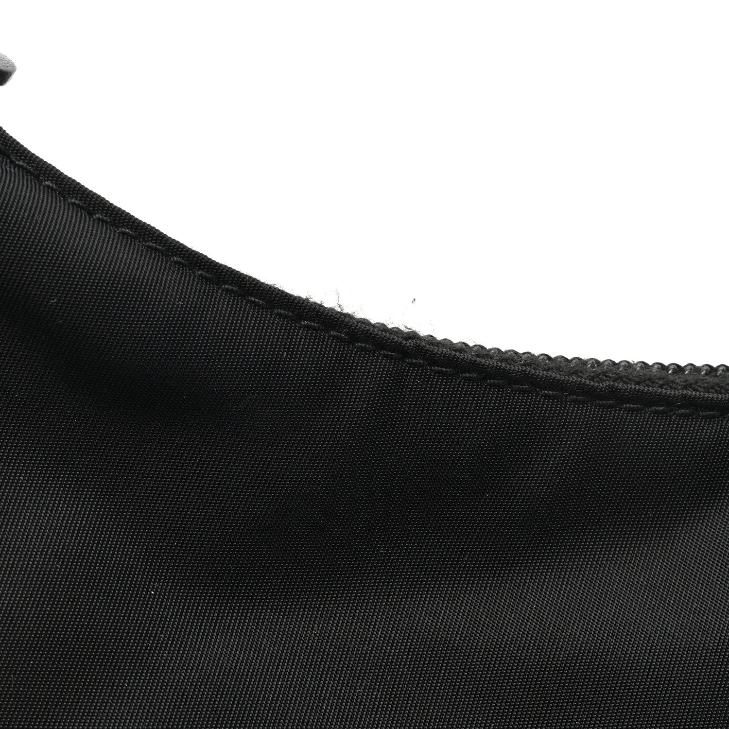 Prada Tessuto Nylon Studded New Vela Hobo Black White 10 of 11