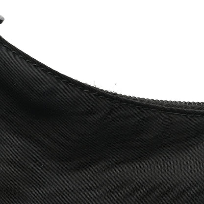 Prada Tessuto Nylon Studded New Vela Hobo Black White 10 of 11