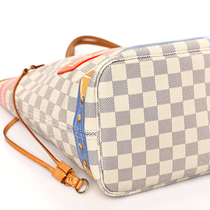 Louis Vuitton Damier Azur Summer Trunks Neo Neverfull MM 7 of 10