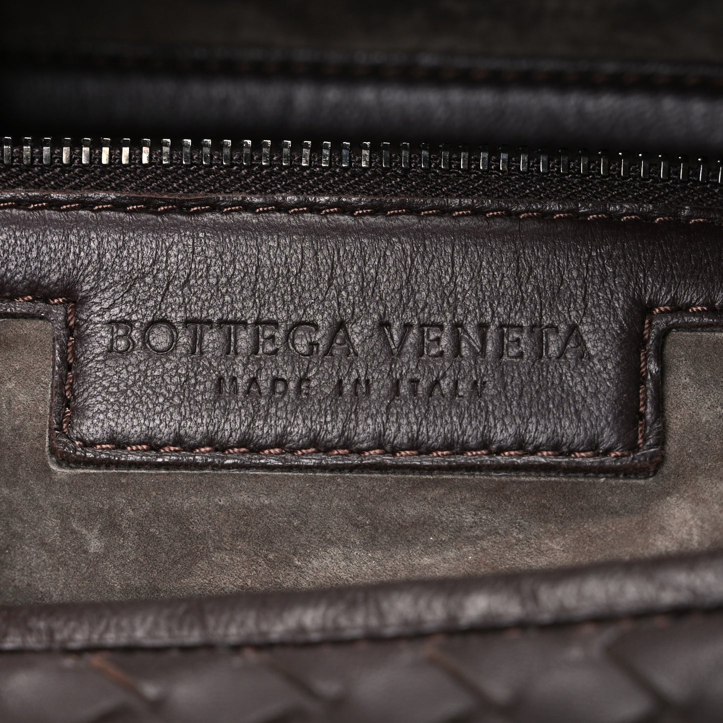 Nappa Intrecciato Medium Belly Veneta Hobo Ebano