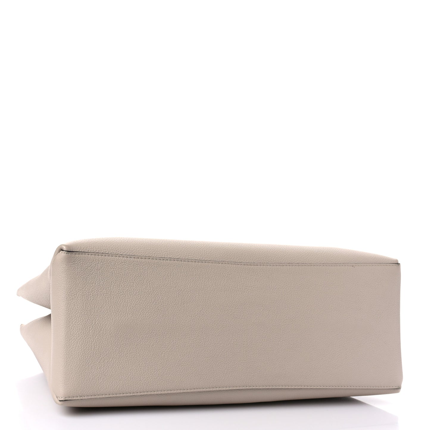 Grained Calfskin Lockme Shopper Greige