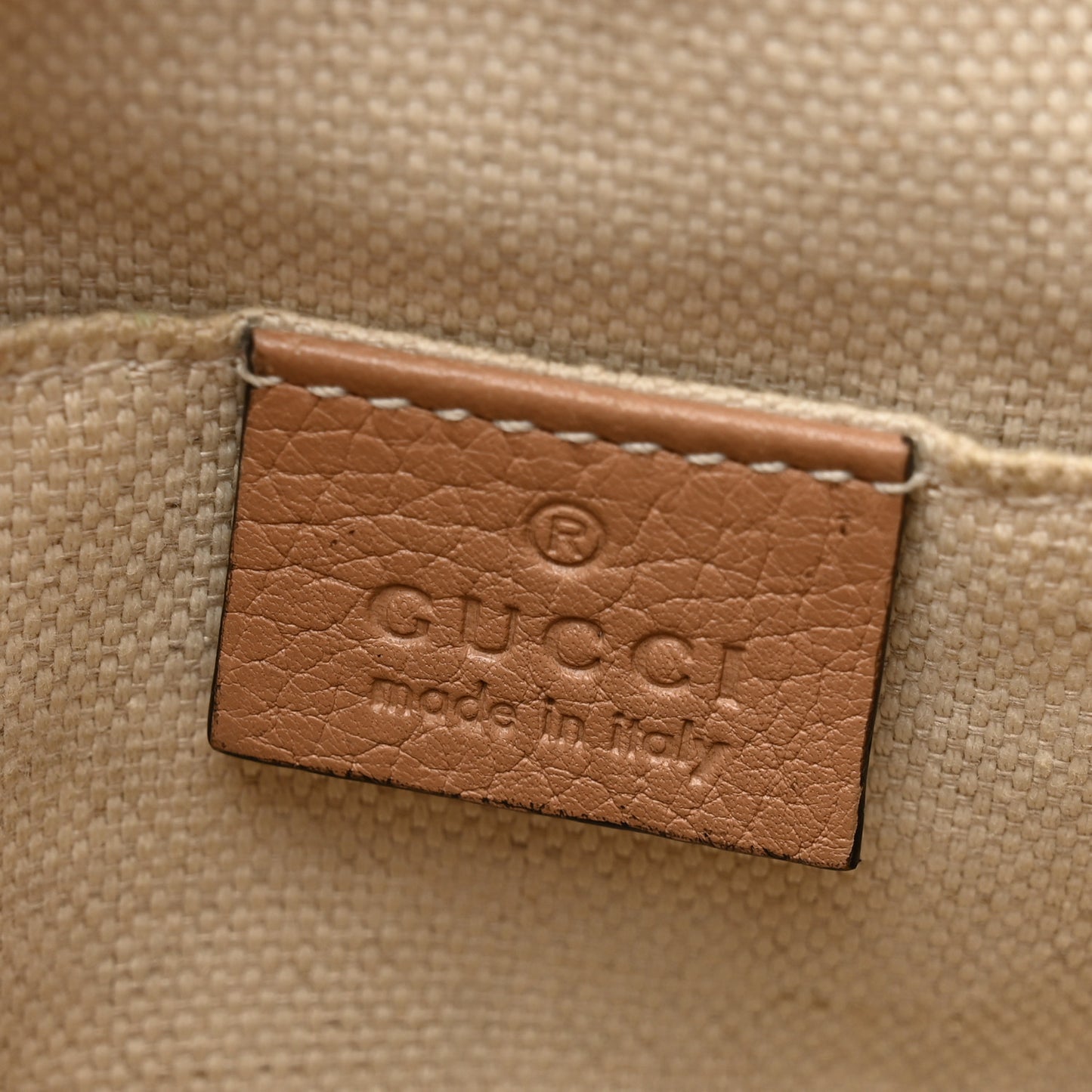 Pebbled Calfskin Small Soho Disco Bag Camelia