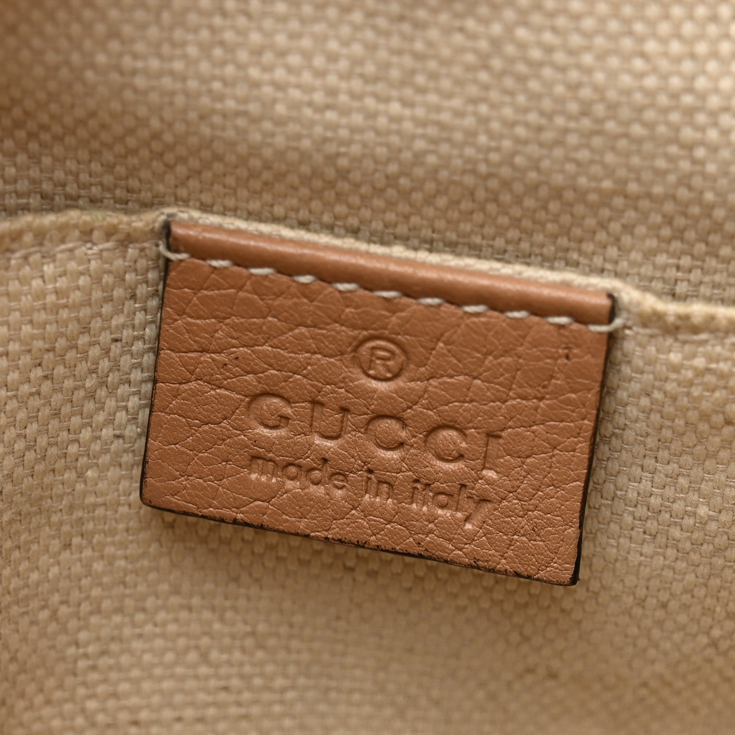Gucci Pebbled Calfskin Small Soho Disco Bag Camelia 7 of 11