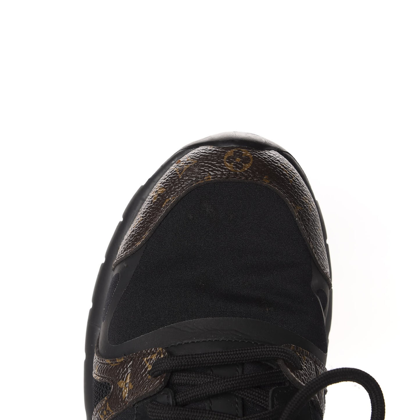 Technical Nylon Monogram Rubber Aftergame Sneakers 35 Black