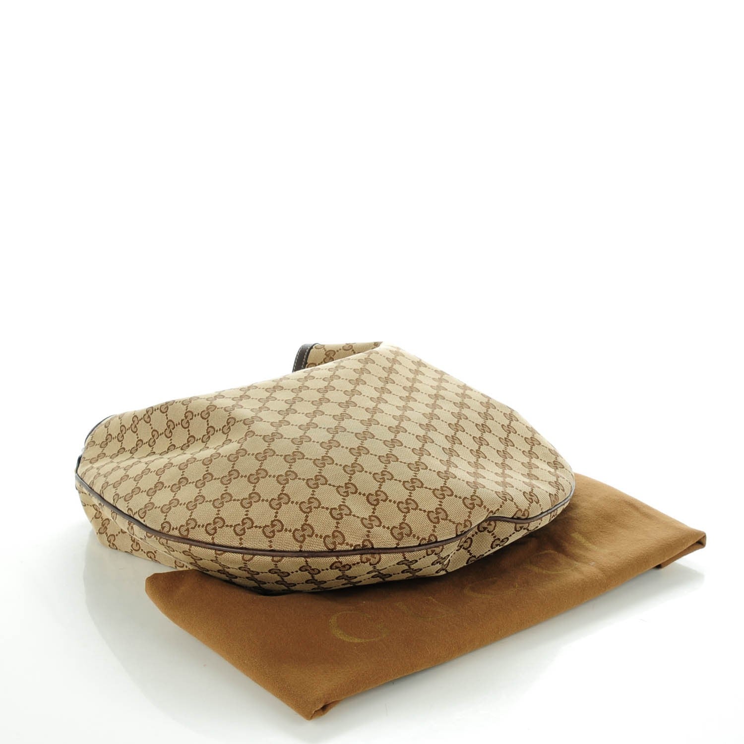 Gucci Monogram Large Wave Hobo Dark Brown 4 of 7