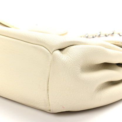 Chanel Calfskin Stitched Accordion Flap White 10 of 11