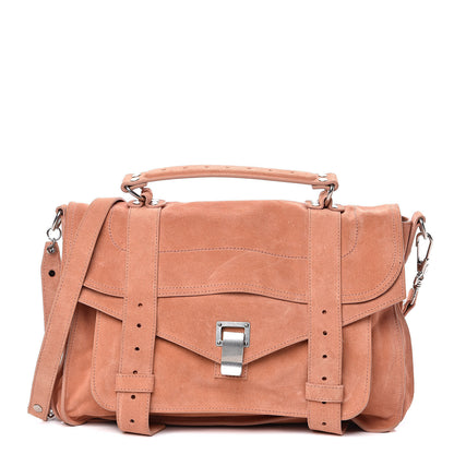 Proenza Schouler Suede Medium PS1 Satchel Fawn 1 of 9
