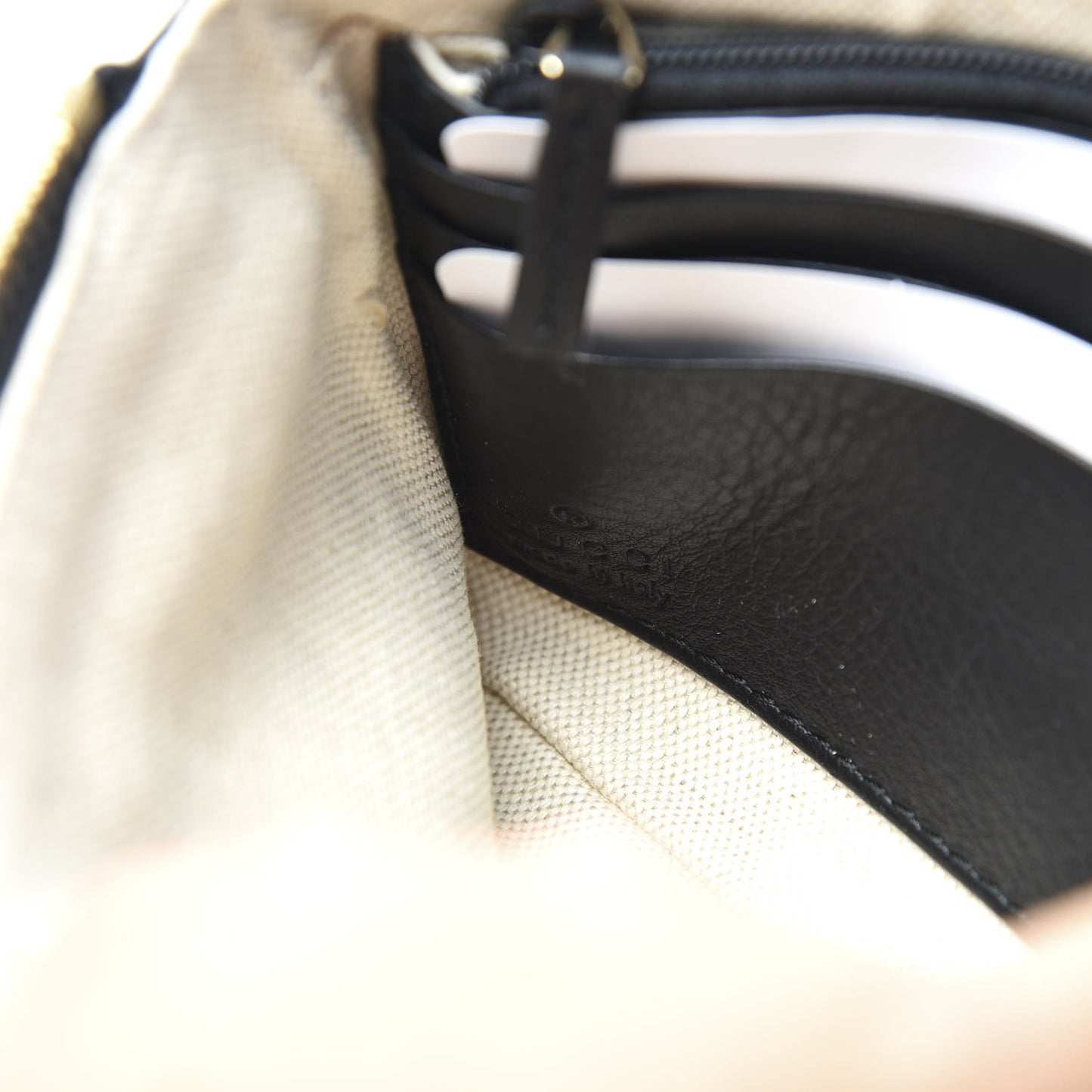 Pebbled Calfskin Soho Wristlet Black