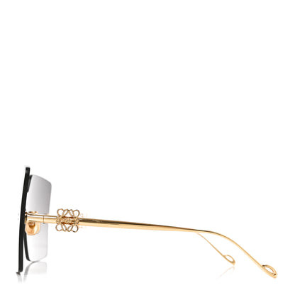 Loewe Metal Anagram Square Frame Sunglasses LW40082U Gold 3 of 7