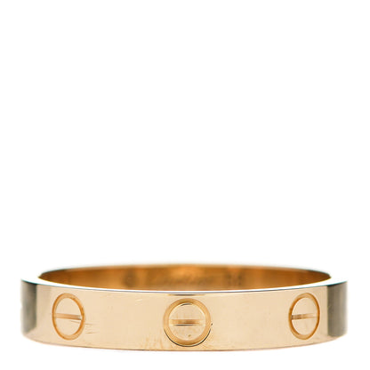 Cartier 18K Yellow Gold 3.5mm LOVE Wedding Band Ring 58 8.25 1 of 4