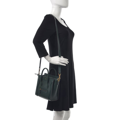 Celine Drummed Calfskin Nano Luggage Amazone 2 of 7