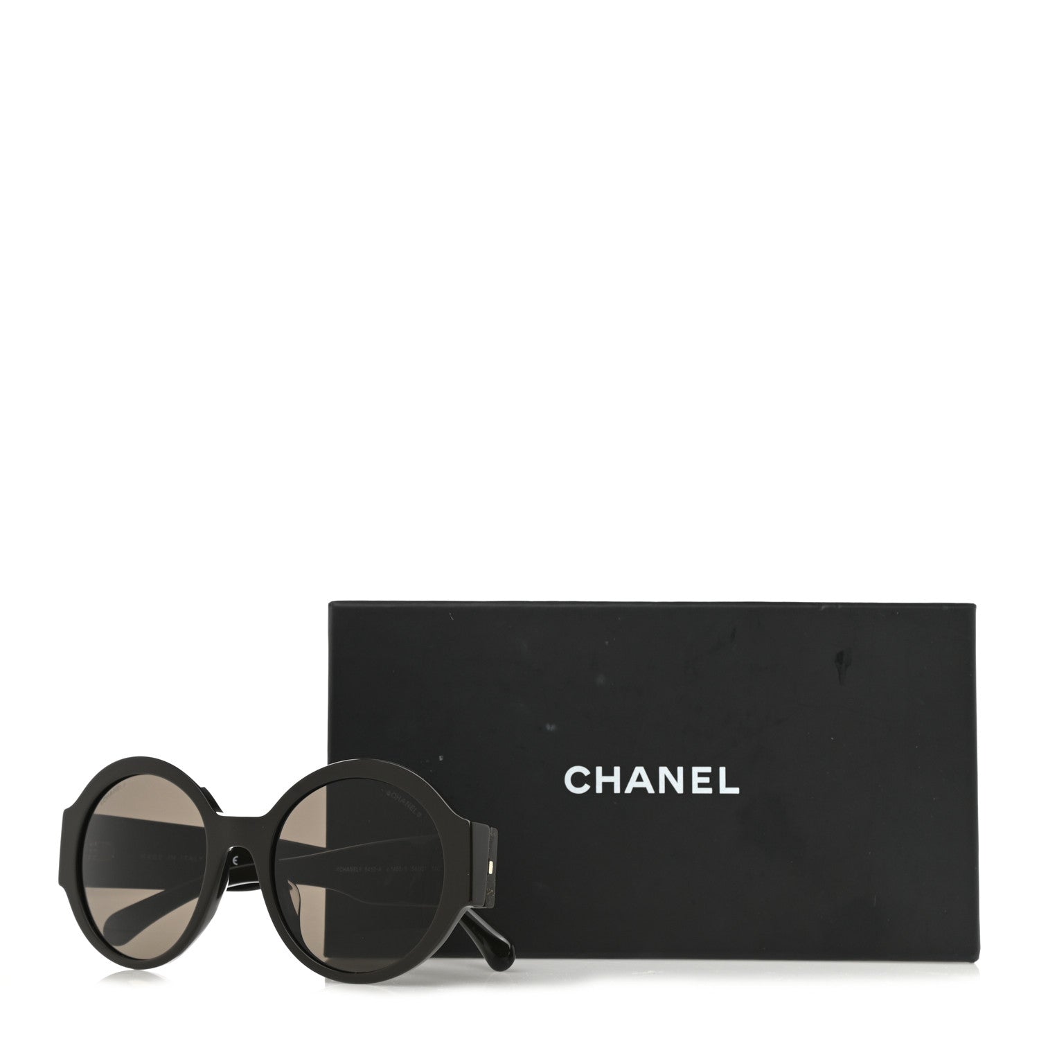 Chanel Acetate Polarized Round Sunglasses 5410 Black 8 of 8
