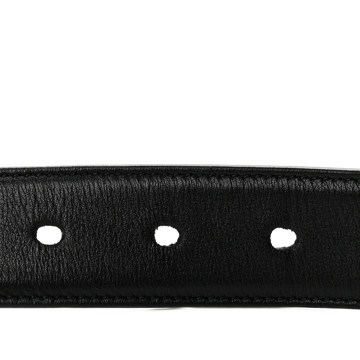 Box Laque Monochrome Monogram Square Buckle Belt 75 30 Black