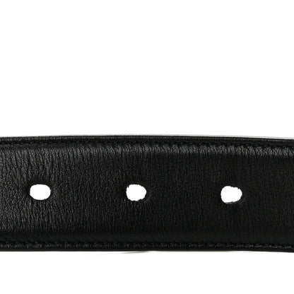 Saint Laurent Box Laque Monochrome Monogram Square Buckle Belt 75 30 Black 3 of 8