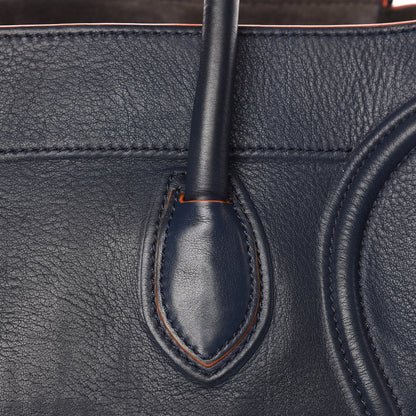 Celine Supple Calfskin Large Phantom Luggage Navy Blue Orange 18 of 25
