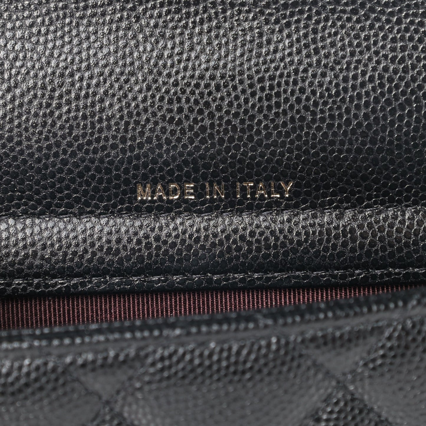 Caviar Quilted Flap Phone Holder With Chain Black