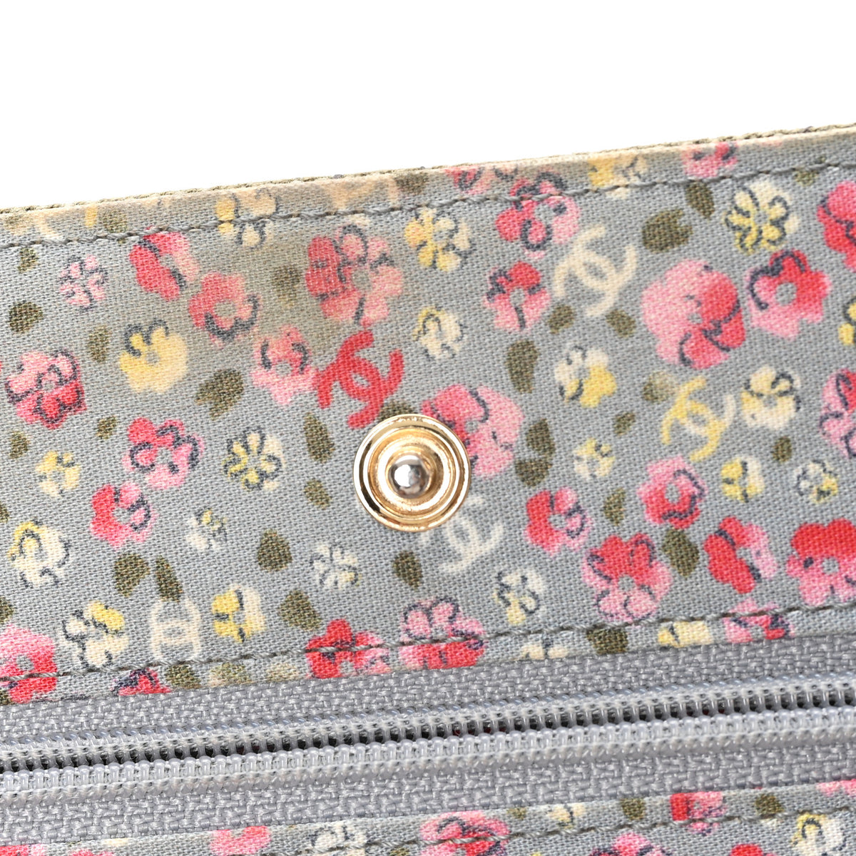 Chanel Canvas Quilted Coco Cuba Charms Wallet On Chain WOC Khaki 11 of 11