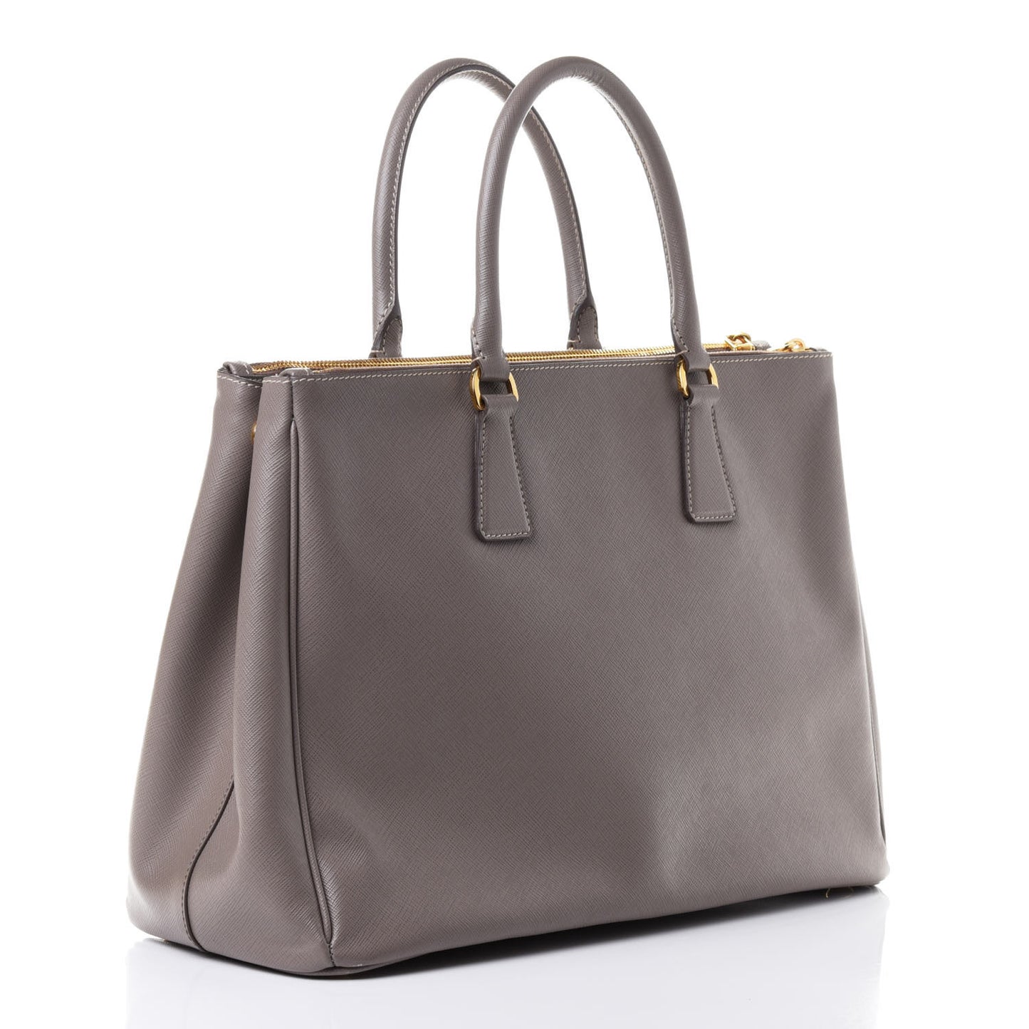 Saffiano Large Galleria Double Zip Tote Argilla