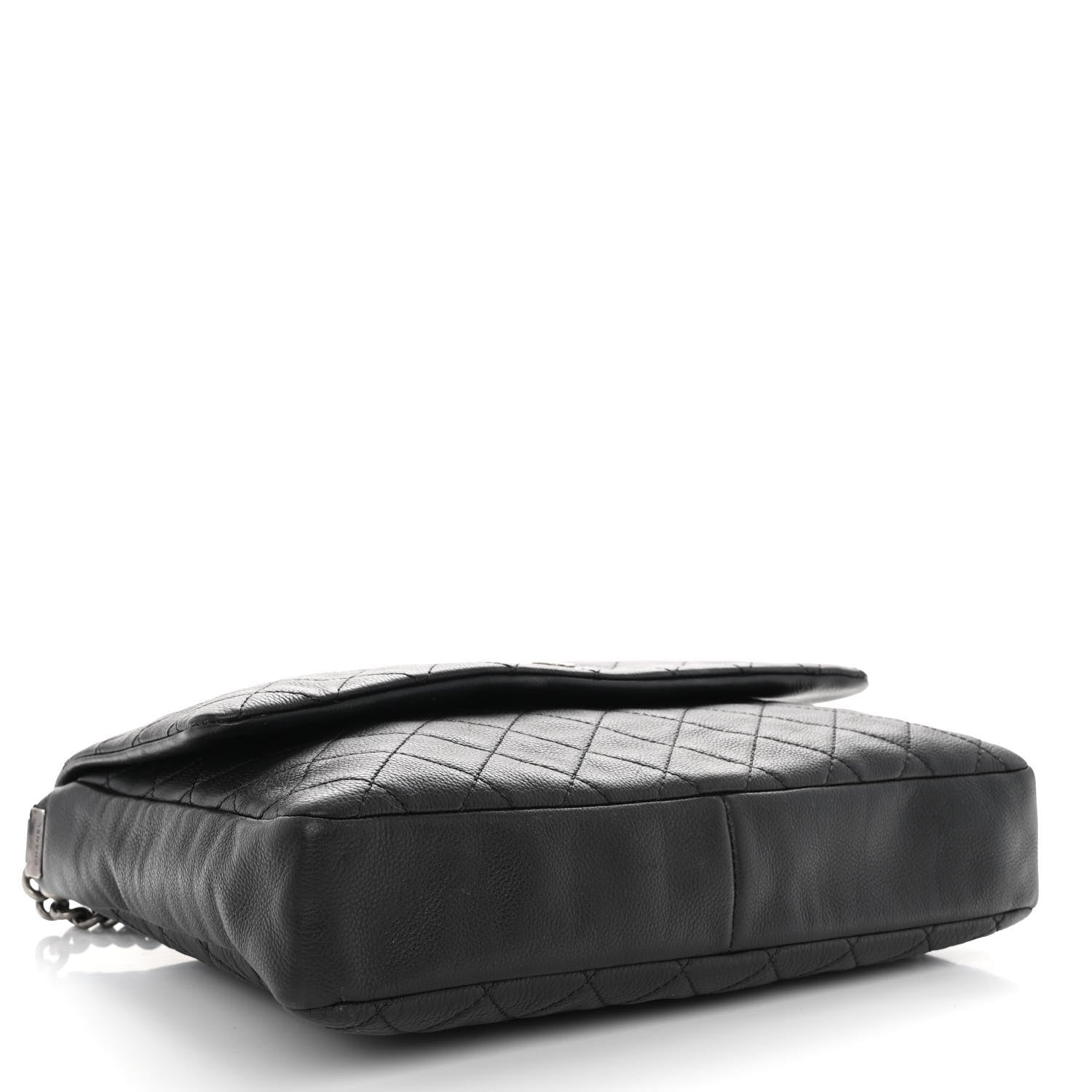 Chanel Calfskin Quilted Couture Messenger Black 4 of 10